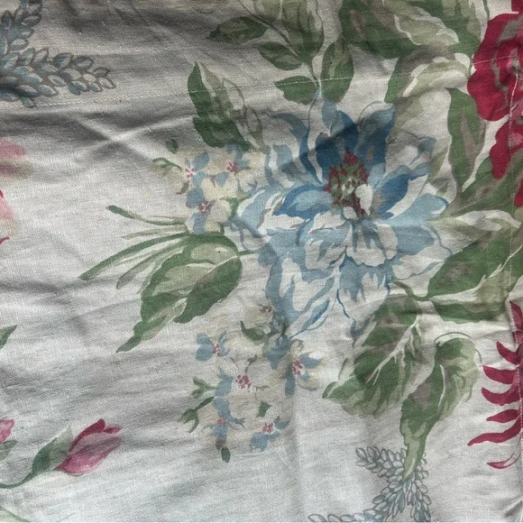 New Pottery Barn Marla Euro Shams (two shams) floral linen blend - Picture 9 of 9